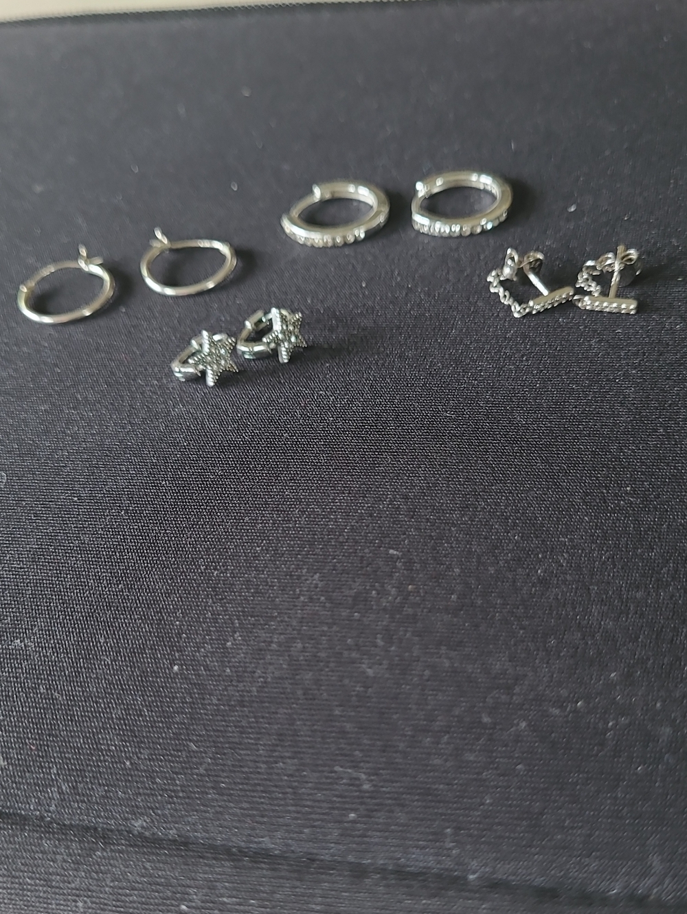 Silver-Tone Earring Set-4 Pair